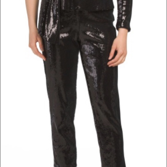 Aidan Matox Sequin Peplum Jumpsuit - Picture 2 of 3
